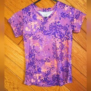 C9 by Champion duo dry purple and orange athletic v neck tee kids large 10/12